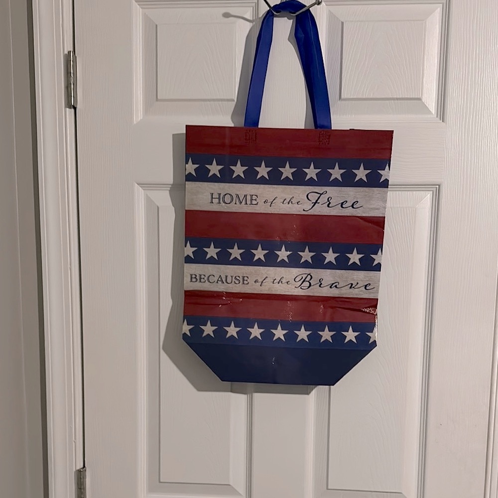 Tote Bag Patriotic Stars and Stripes 14”x17.5”